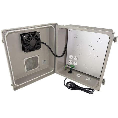 outdoor electrical enclosure insulation|weatherproof enclosure with cooling fan.